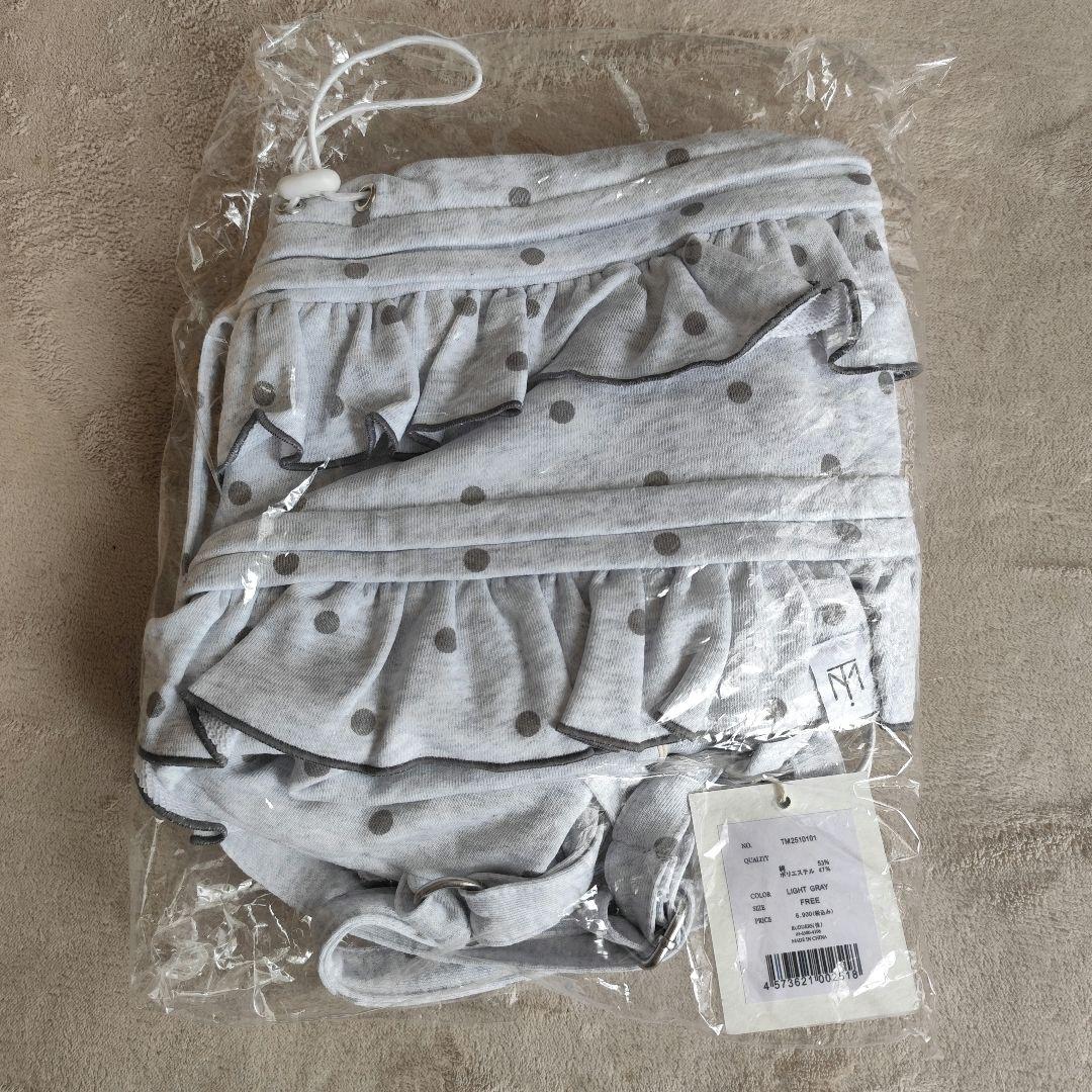 バッグ tie.me dot frill knapsack LIGHT GREY