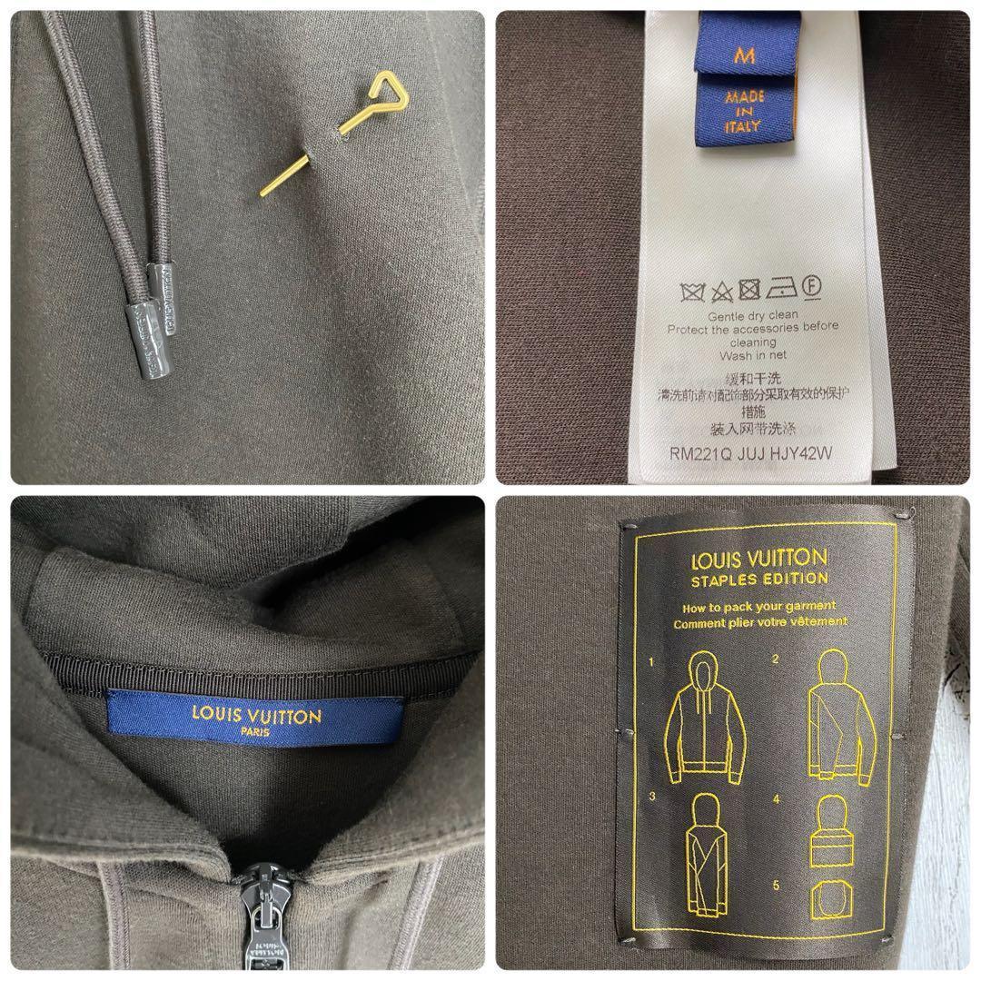 【美品☆即完売】ルイヴィトン フルジップパーカー ダブルフェイス ブラウン M