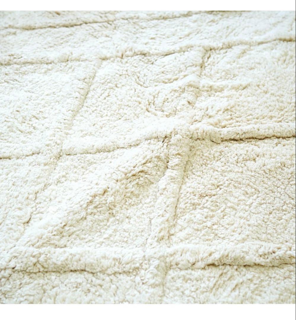 鍵*ポ様 ACTUS アクタス　アイボリー コットンラグ フリンジ付き