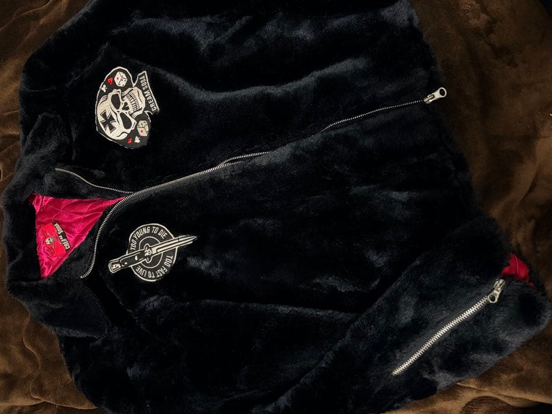 CREAM SODA スカル フリースジャケット 日本限定 スカジャン