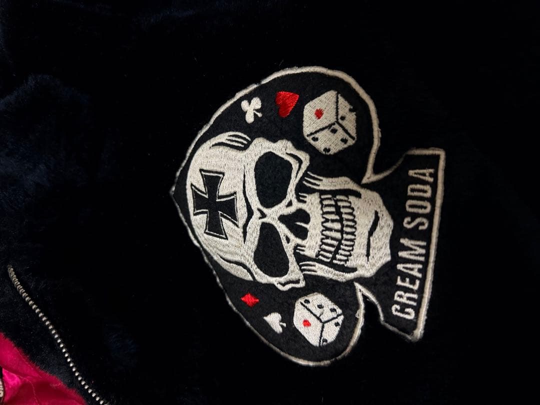 CREAM SODA スカル フリースジャケット 日本限定 スカジャン