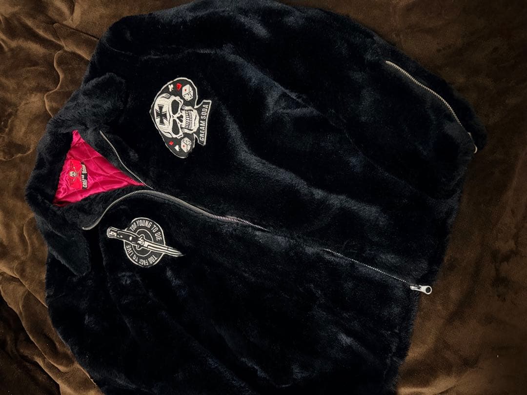 CREAM SODA スカル フリースジャケット 日本限定 スカジャン