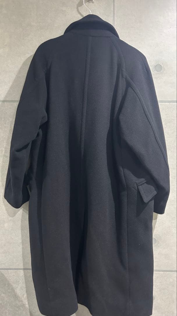 monkey time 黒 ダブルブレスト ロングコート