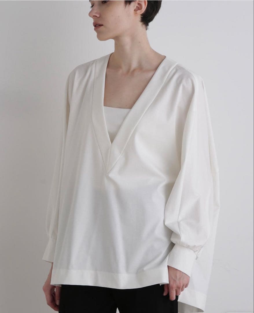 最終値下げ　LE PHIL ルフィル ホワイト 長袖シャツ Fサイズ