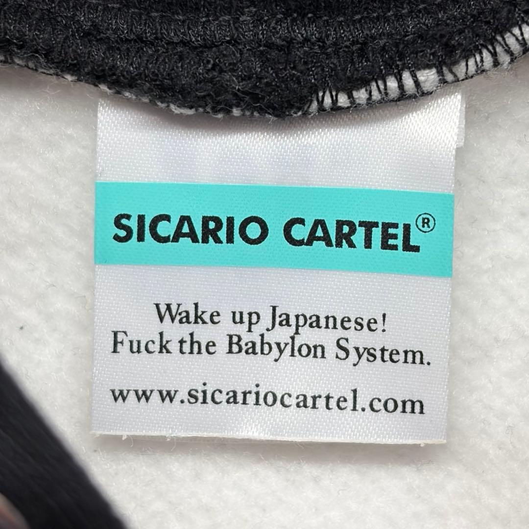 SICARIO CARTEL シカリオカルテル 総柄パーカー 袖プリパーカー