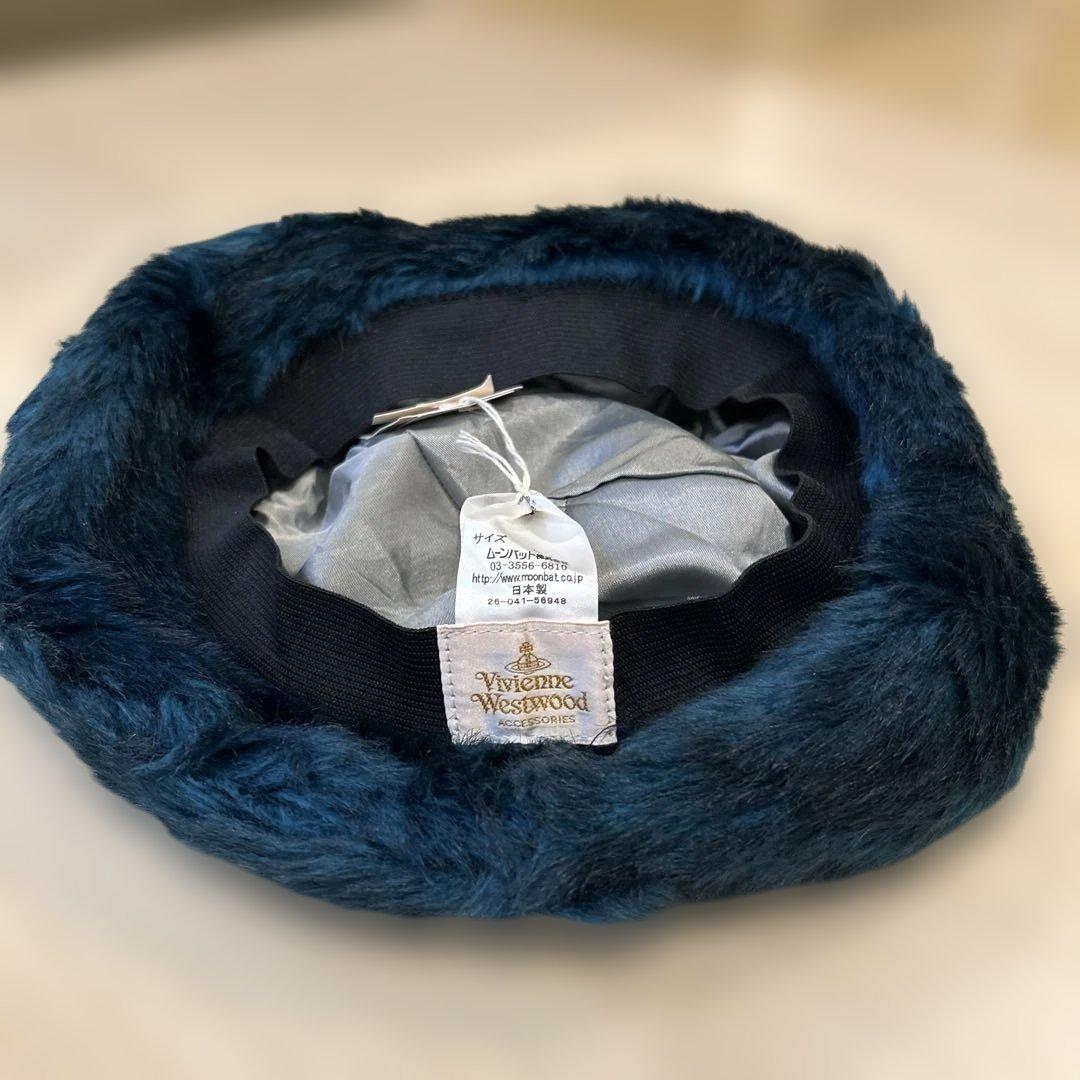 Vivienne Westwood ダークブルー フライトキャップ M