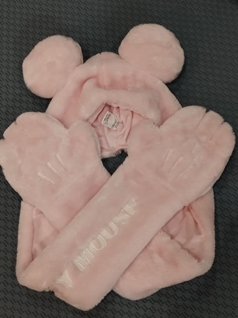 ディズニー マフラーキャップ ファンキャップ ピンク