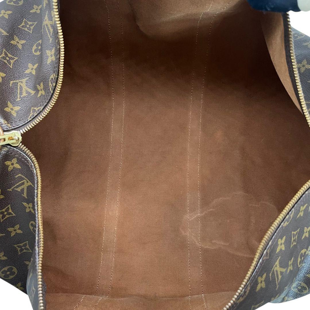 【鑑定済】キーポル55　ルイヴィトン　モノグラム　ボストンバッグ　ブラウン　旅行