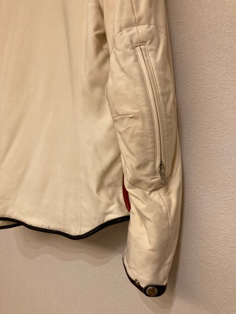 PRADA プラダ　ホワイトシングルライダースジャケット