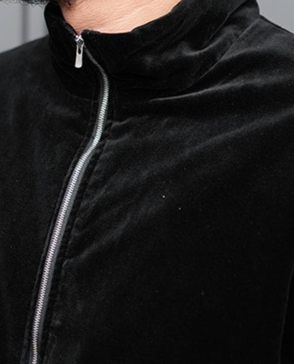 Gold ゴールド ベルベット刺繍トラックジャケット