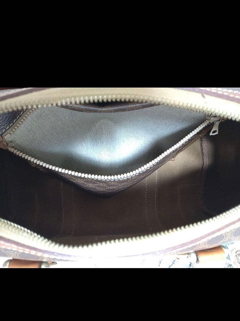 値下げ可　セリーヌ　マカダム　CELINE　 トリオンフ　ミニボストンバッグ