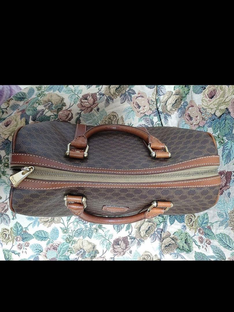 値下げ可　セリーヌ　マカダム　CELINE　 トリオンフ　ミニボストンバッグ