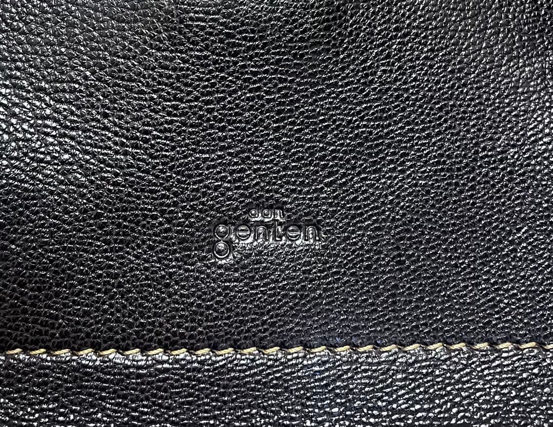 【美品】genten ゲンテン 本革トートバッグ ダークブラウン
