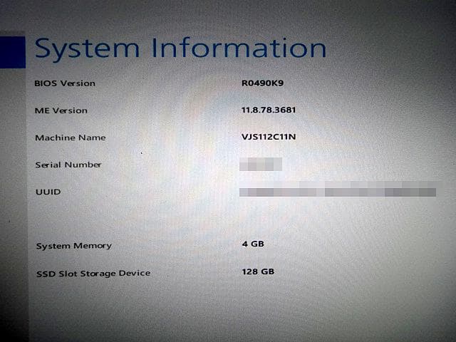 SONY VAIO S11 i5 MEM_4GB/128GB SSD ACなし