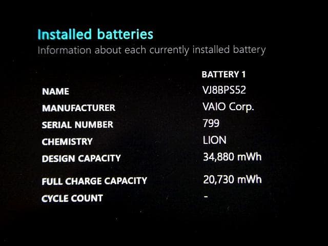 SONY VAIO S11 i5 MEM_4GB/128GB SSD ACなし