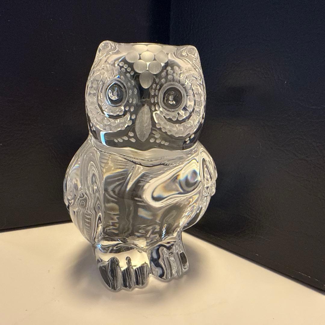 MEISSENER BLEIKRISTALL マイセンクリスタル フクロウ