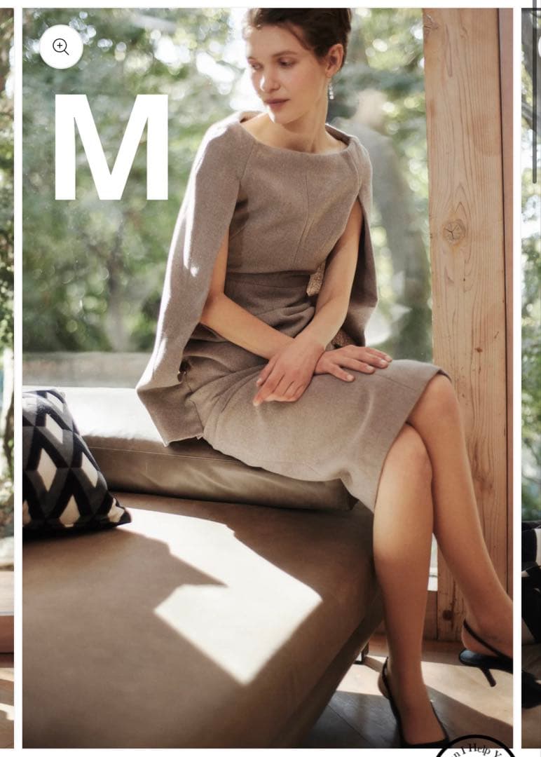 最安値 laubeblanc Narrow line Cape Dress M