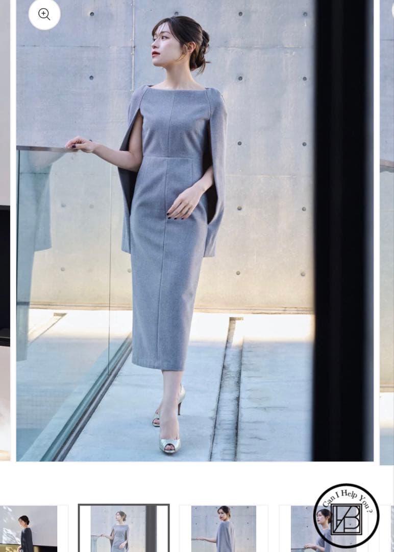 最安値 laubeblanc Narrow line Cape Dress M