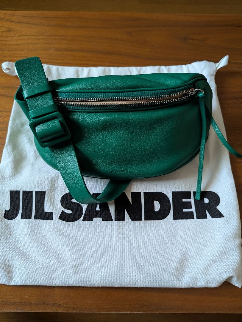 2022ss JIL SANDER ムーンベルトバッグ グリーン ボディバッグ