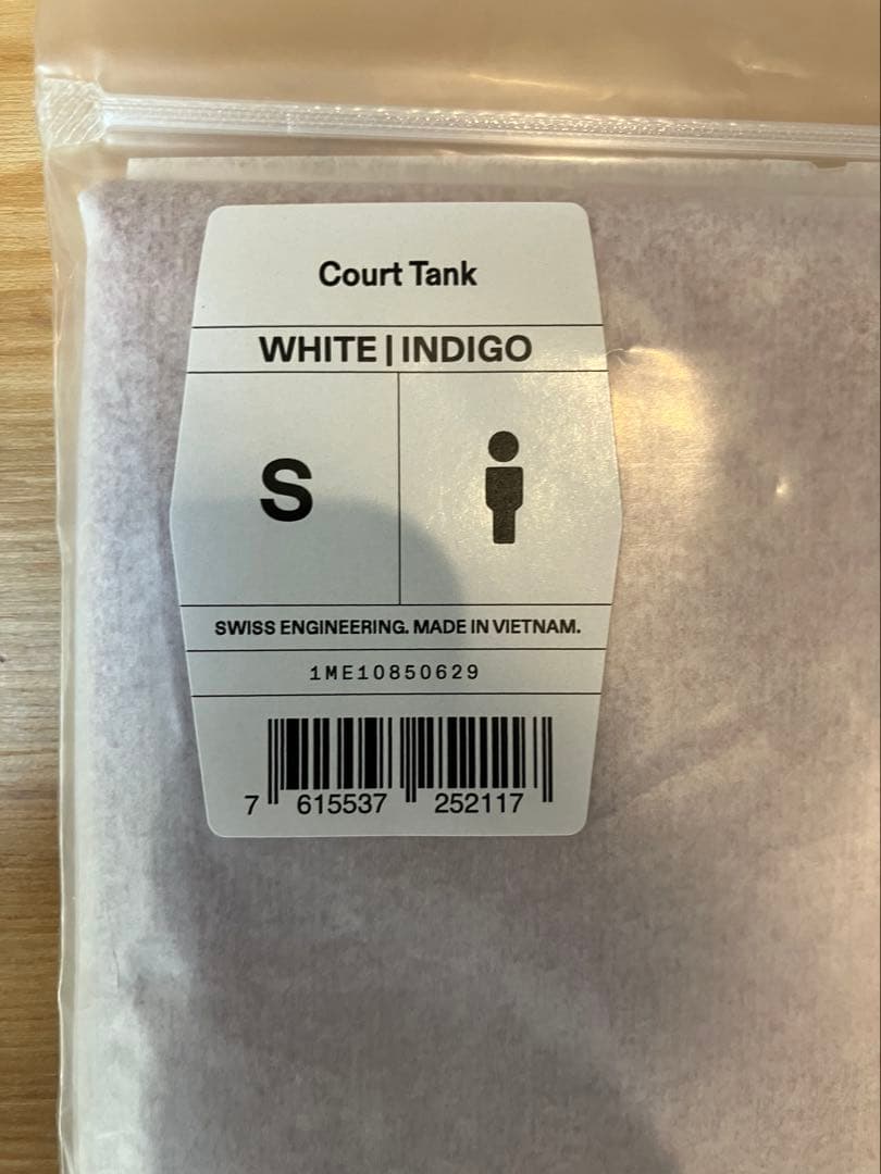 新品未開封on Court Tankメンズ　Sサイズ　white indigo