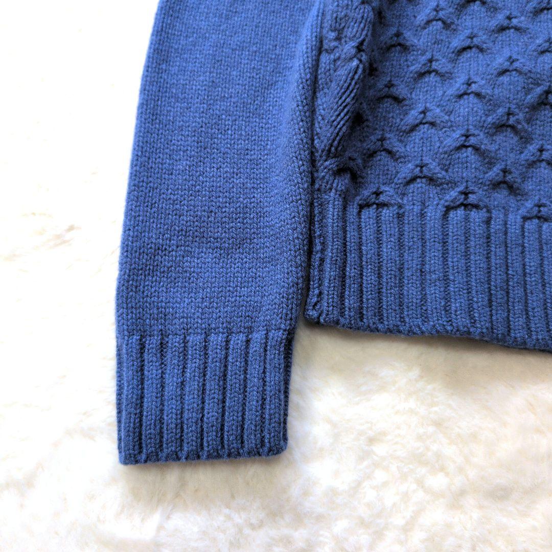 【極美品】アイルランド製 イニシュマン ケーブルニット タートルネック M