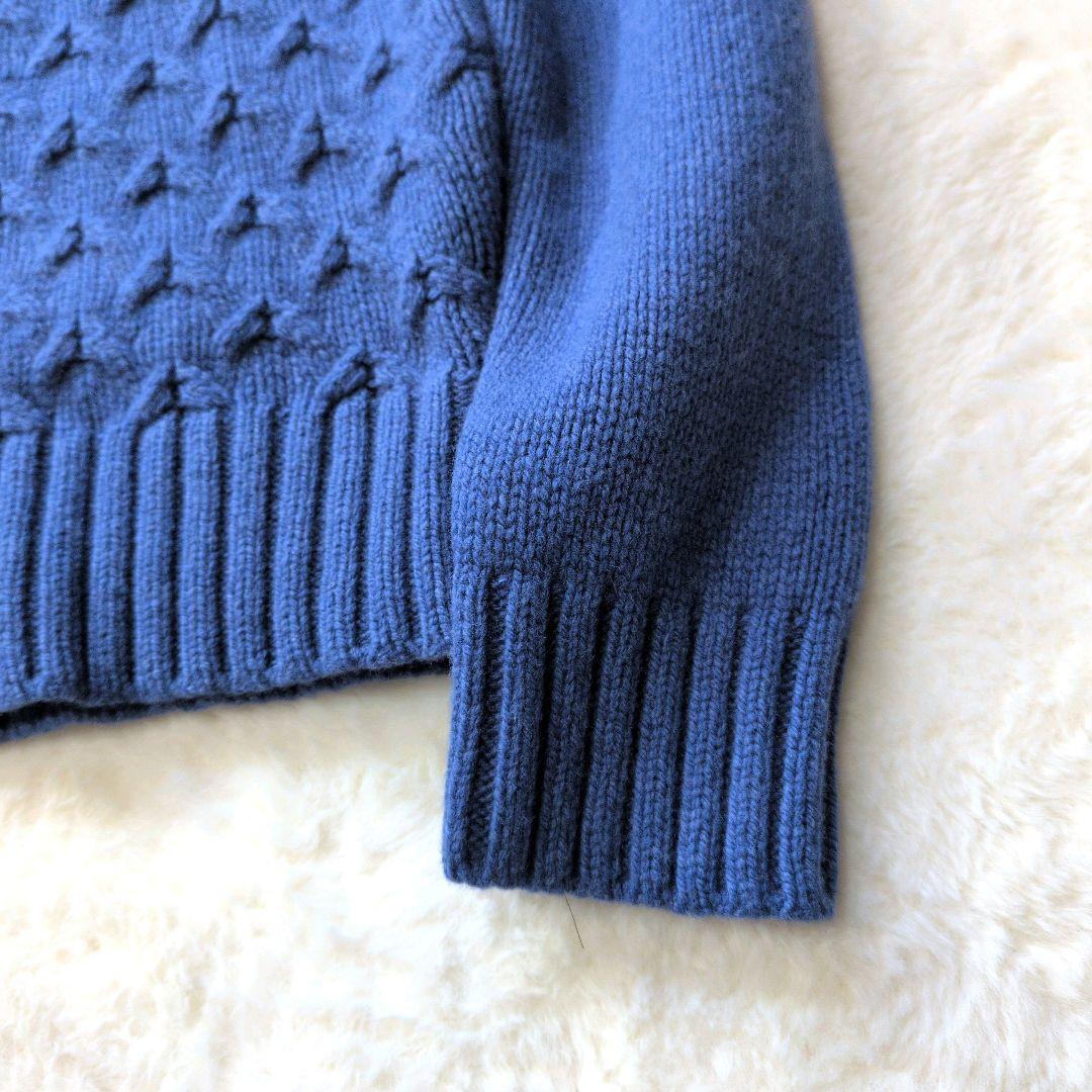 【極美品】アイルランド製 イニシュマン ケーブルニット タートルネック M