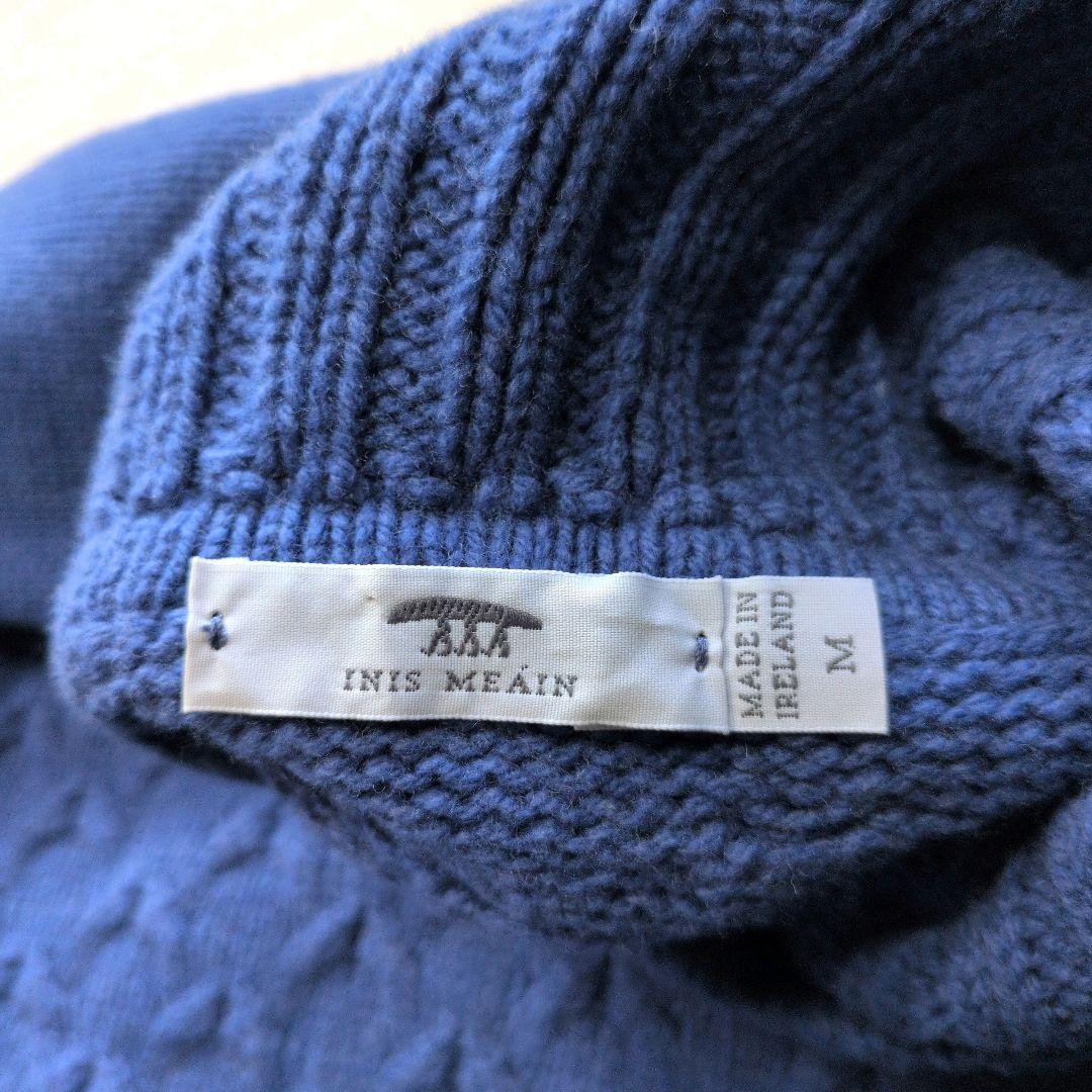 【極美品】アイルランド製 イニシュマン ケーブルニット タートルネック M