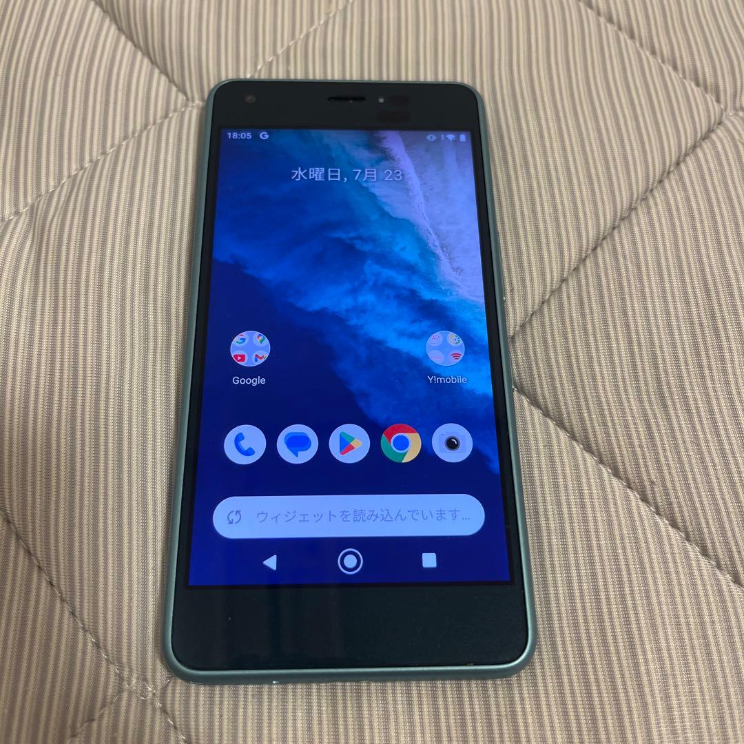 Android スマートフォン 本体 青