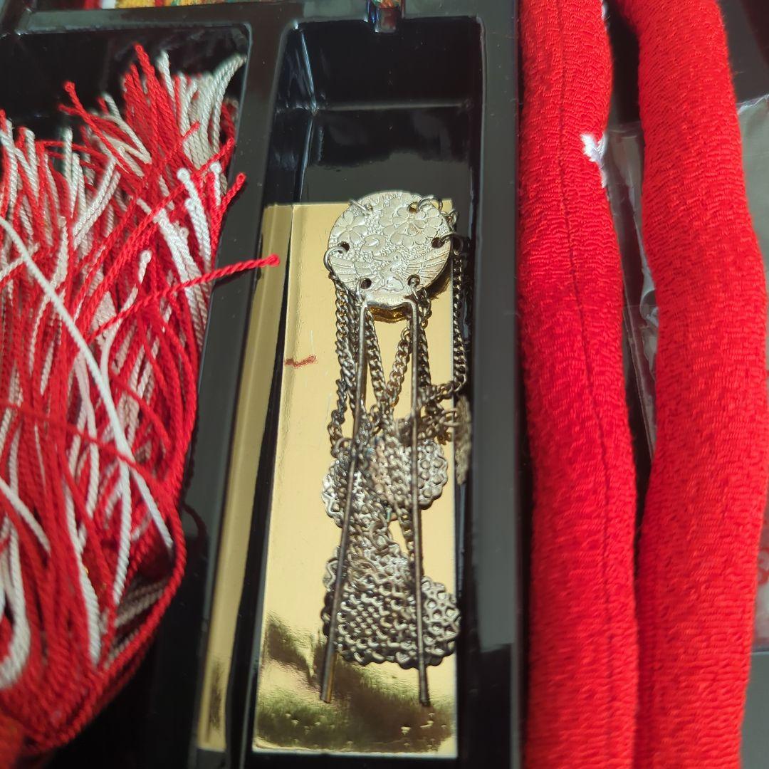 七五三 7才 女児着物フルセット　作り帯と筥迫つき