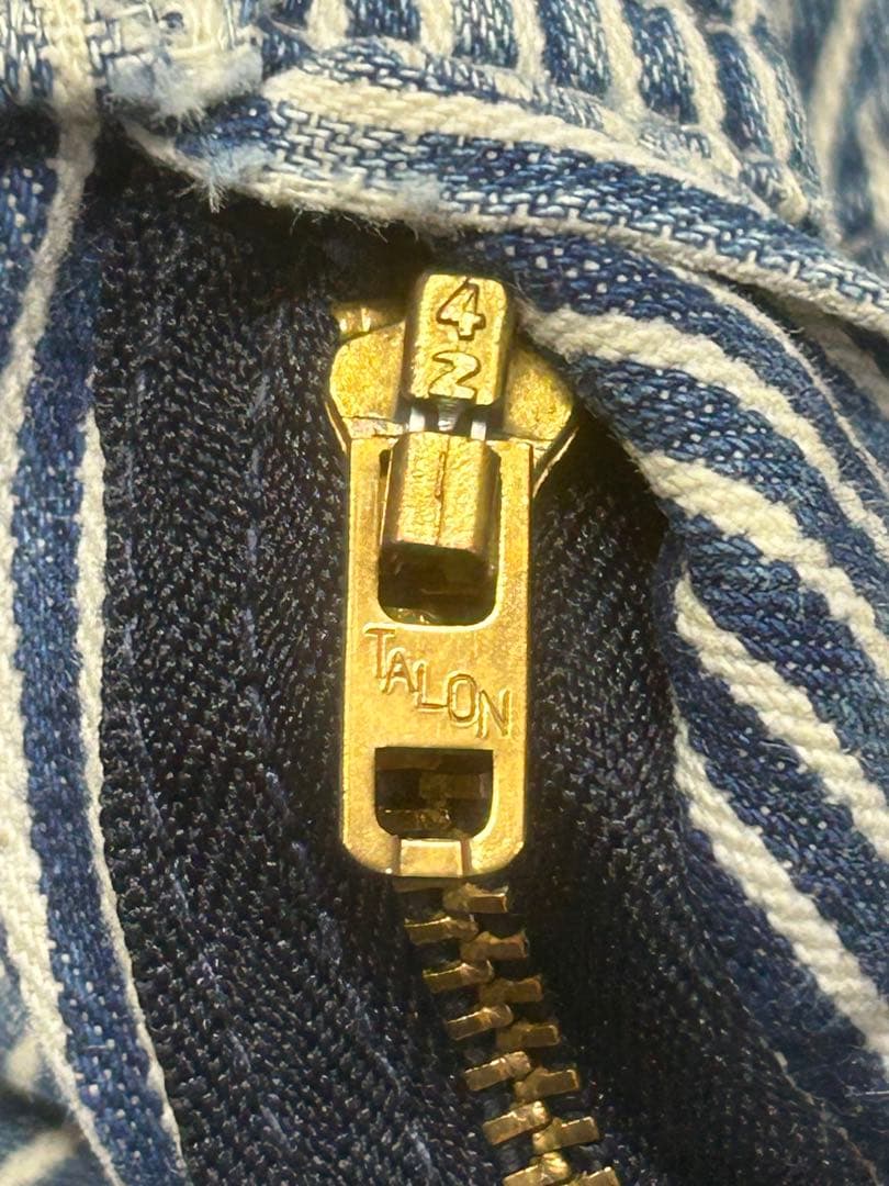 激レア70s OSHKOSH オシュコシュ ヒッコリーオーバーオール 38インチ