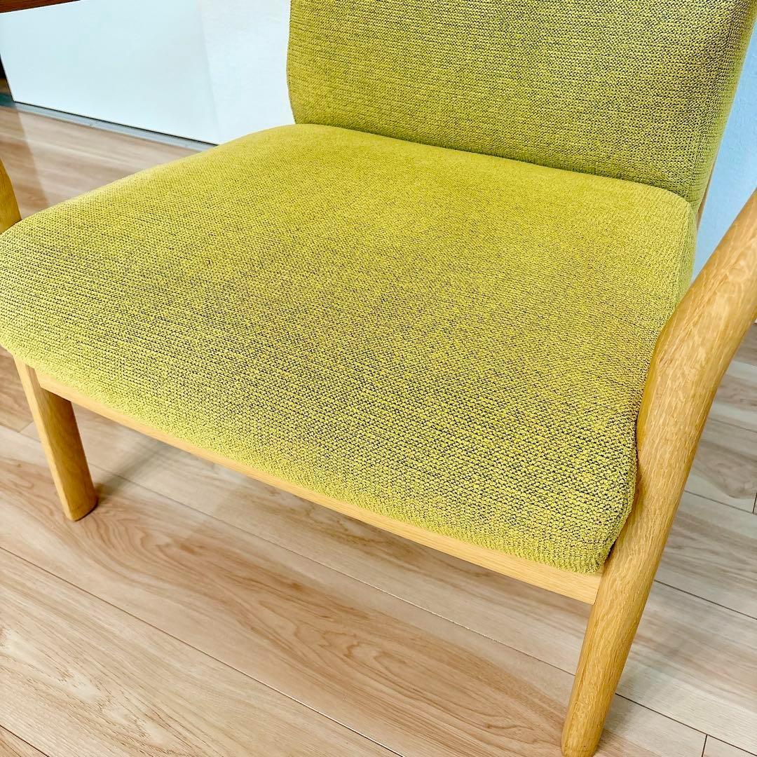 ✨美品✨ カリモク 1人掛け ソファ WW5700 ウォールナット ナチュラル