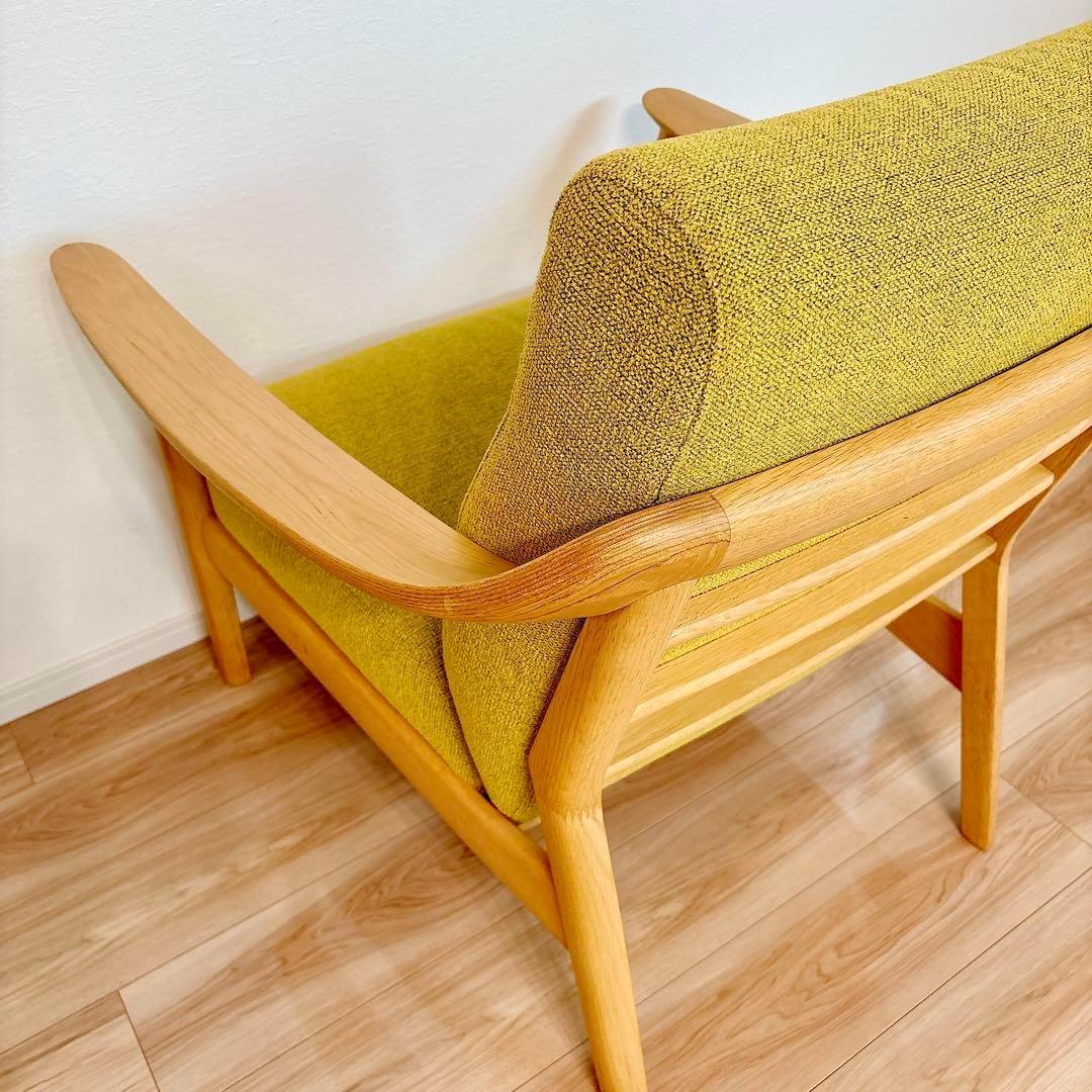 ✨美品✨ カリモク 1人掛け ソファ WW5700 ウォールナット ナチュラル