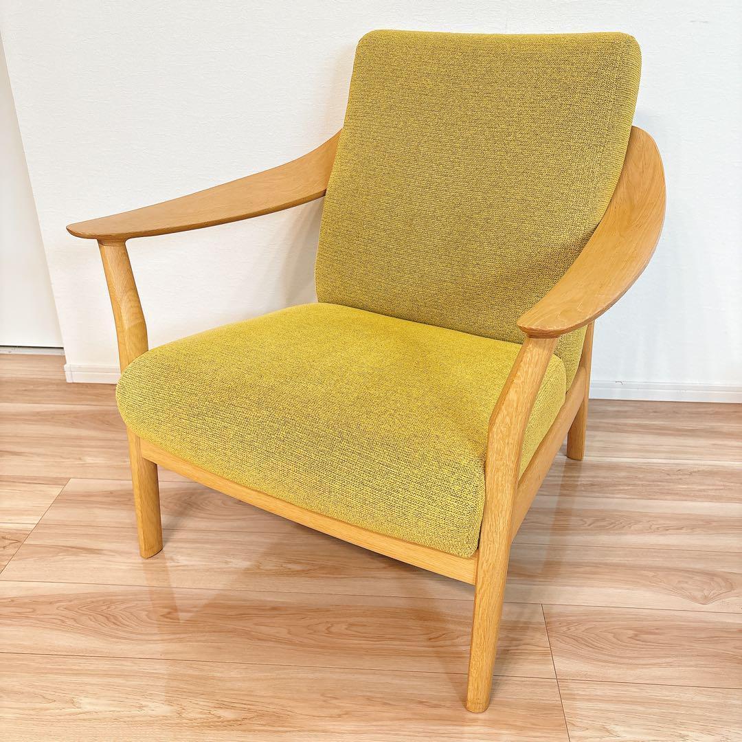 ✨美品✨ カリモク 1人掛け ソファ WW5700 ウォールナット ナチュラル