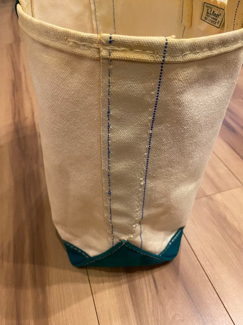 80s エルエルビーン　トートバッグ　2色ギザタグ　グリーン　M 美品