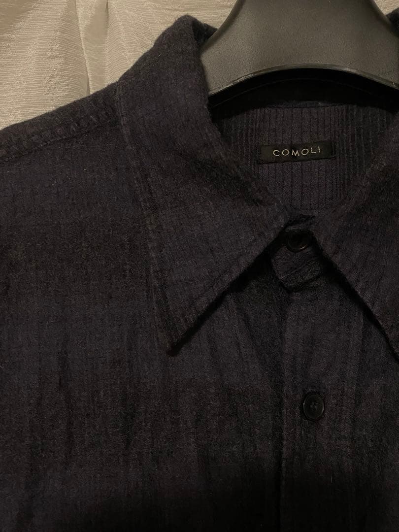 comoli ウールシルク ワークシャツ　サイズ2