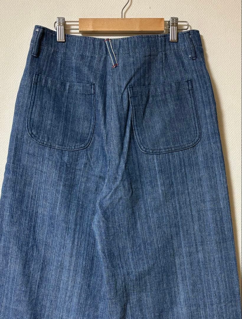 kuma kuma⭐︎45R カディデニムペインターパンツ