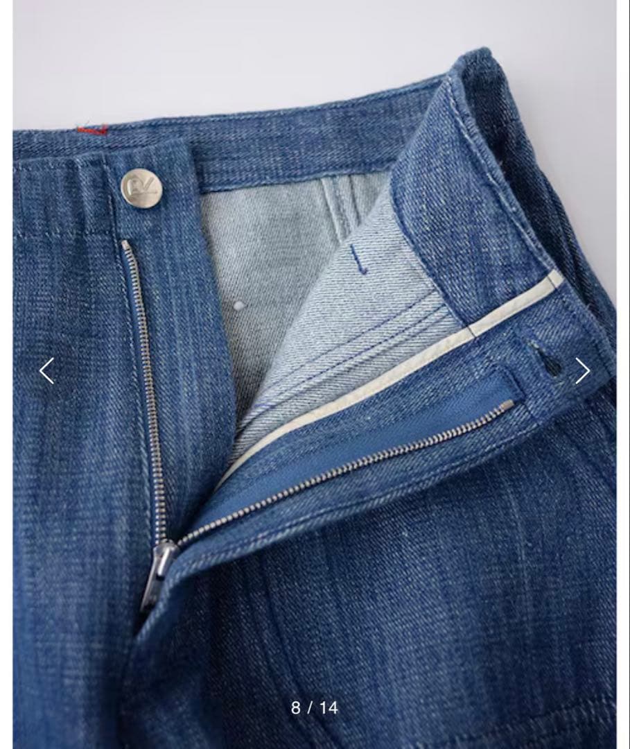 kuma kuma⭐︎45R カディデニムペインターパンツ