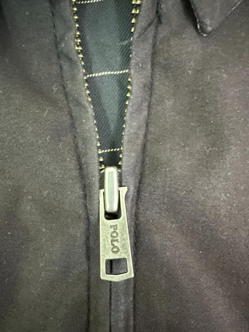 90s~00s ポロ ラルフローレン スウィングトップジャケット L ブラック