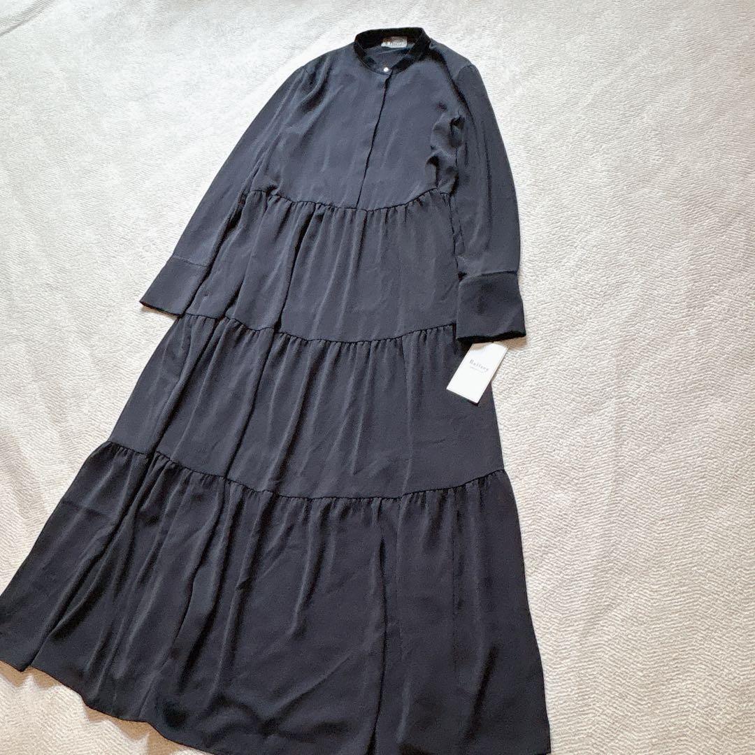 新品✨トゥモローランド ボールジィ パウダリーサテンティアードロングワンピース