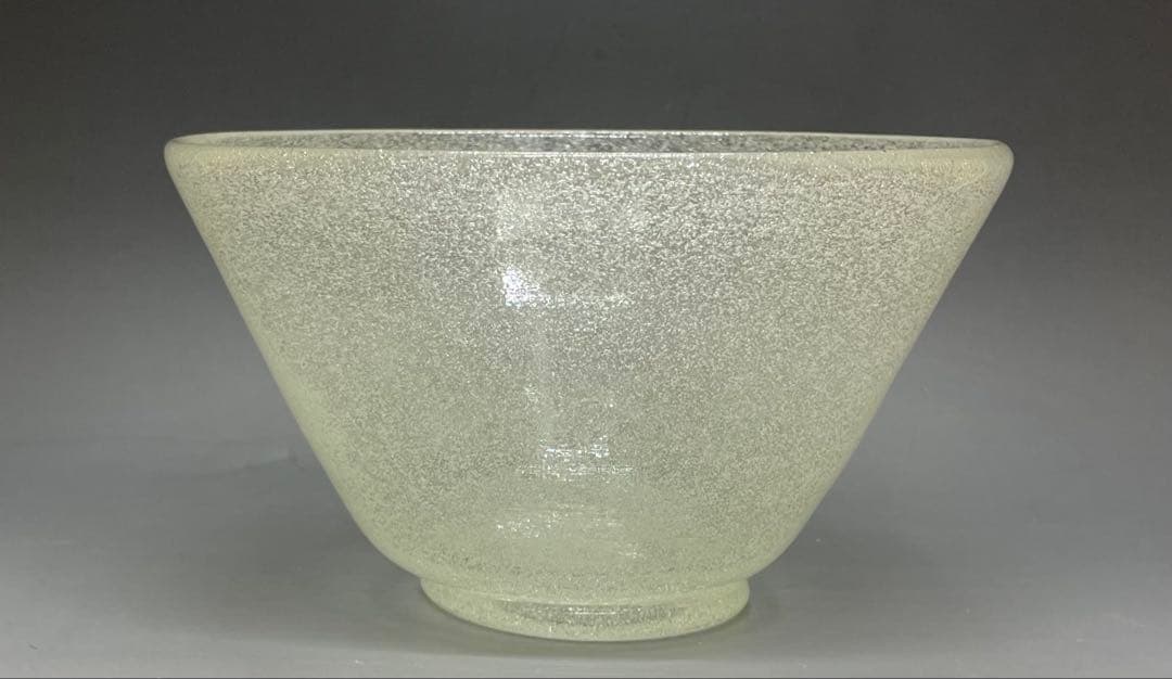 倉敷ガラス　小谷真三　吹きガラス　大鉢　サラダボウル　b9943