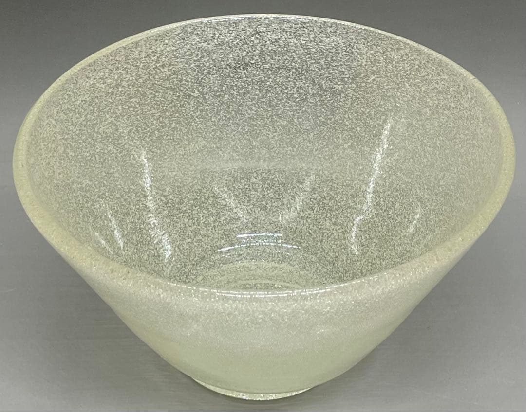 倉敷ガラス　小谷真三　吹きガラス　大鉢　サラダボウル　b9943