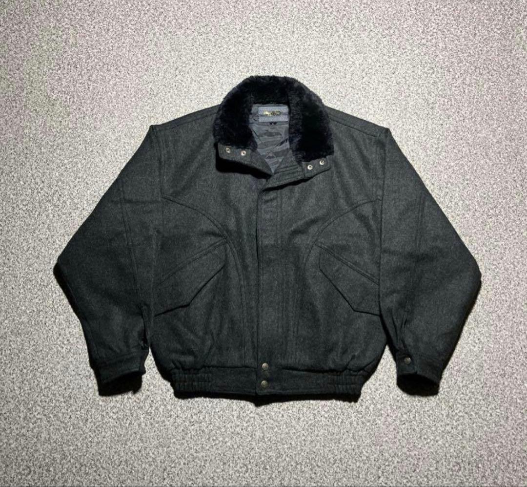 短丈archive tech blouson jacket black y2k