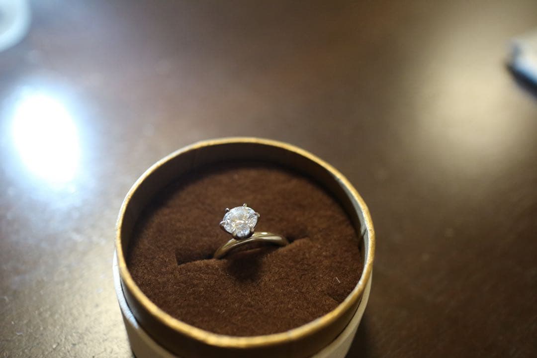 James Allen 婚約指輪 ラボ1.09ct+プラチナ 鑑定書付き