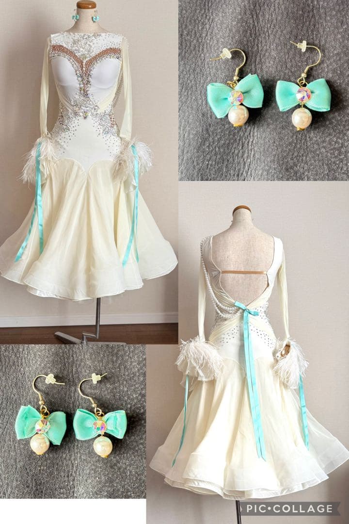 Marshmallow Times☆　パール×白×ミントグリーンドレス②