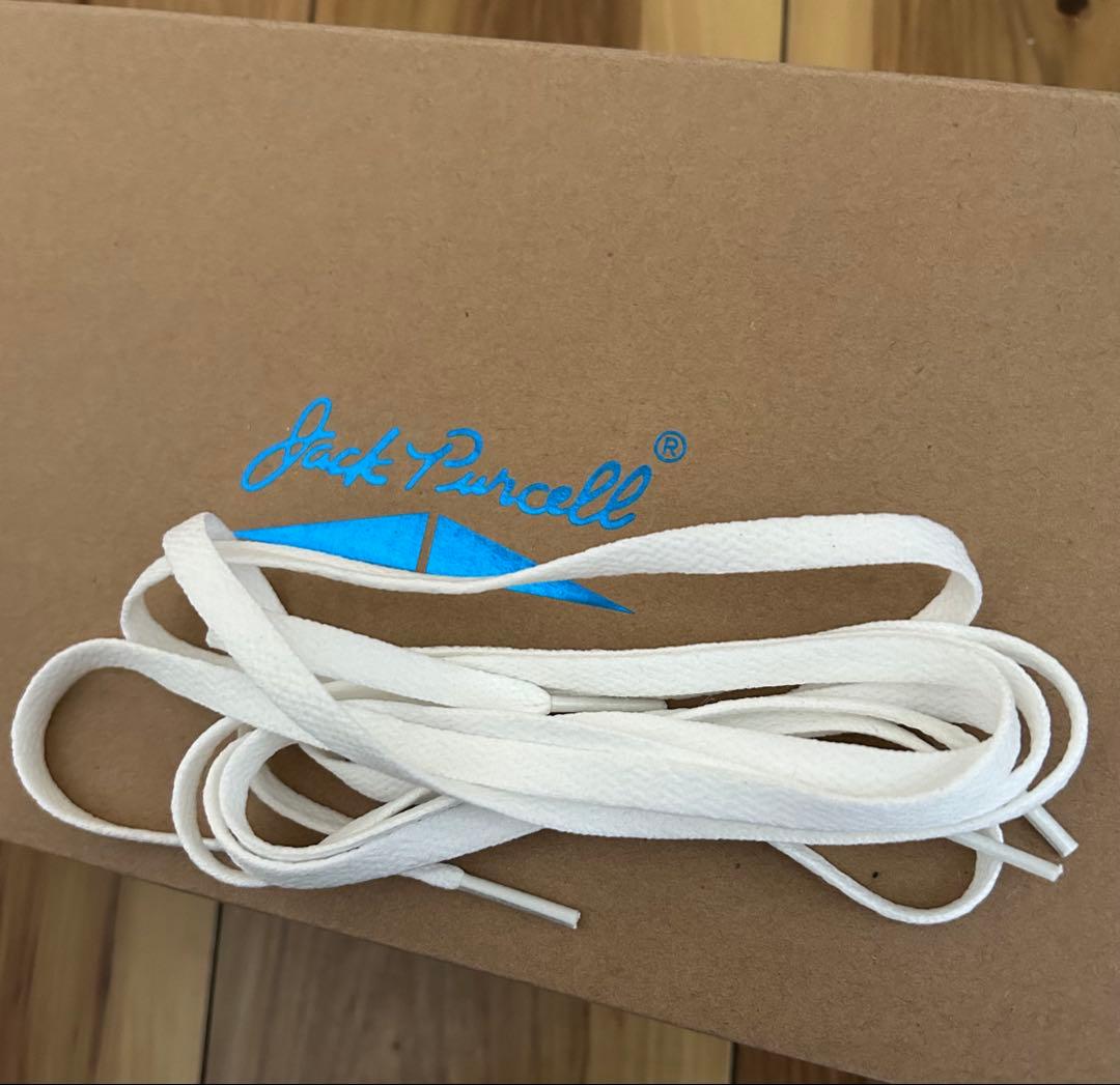 廃盤 コンバース ジャックパーセル レザー ブラック 26cm 箱付き 紐未使用