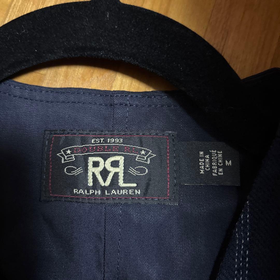 極美品RRL ネイビー ストライプ ベストMサイズ
