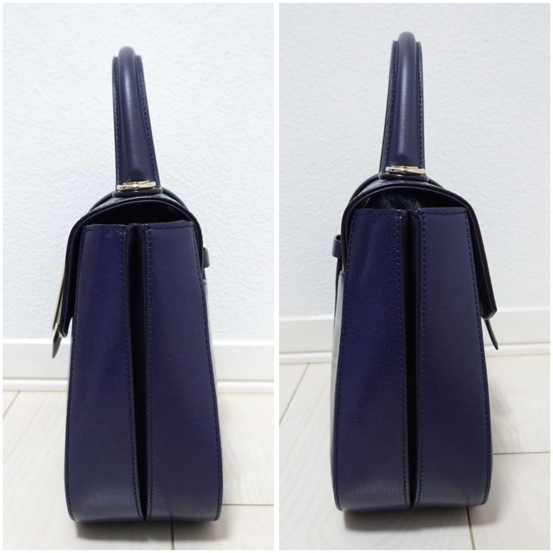 ロジェヴィヴィエ ボーヴィヴィエ　ハンドバッグ　ショルダーバッグ　紺　2way