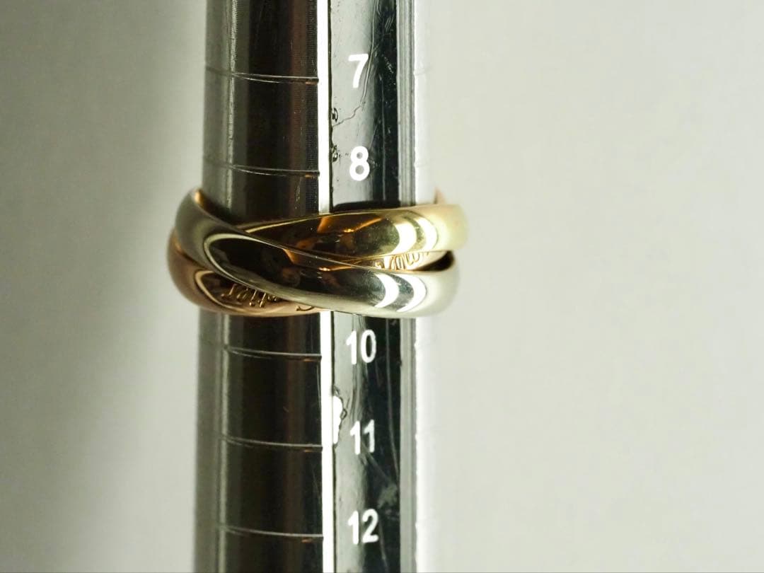 Cartier　カルティエ　トリニティリング 750YG/WG/PG 49号