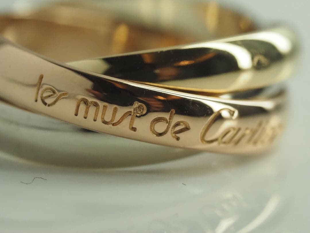 Cartier　カルティエ　トリニティリング 750YG/WG/PG 49号