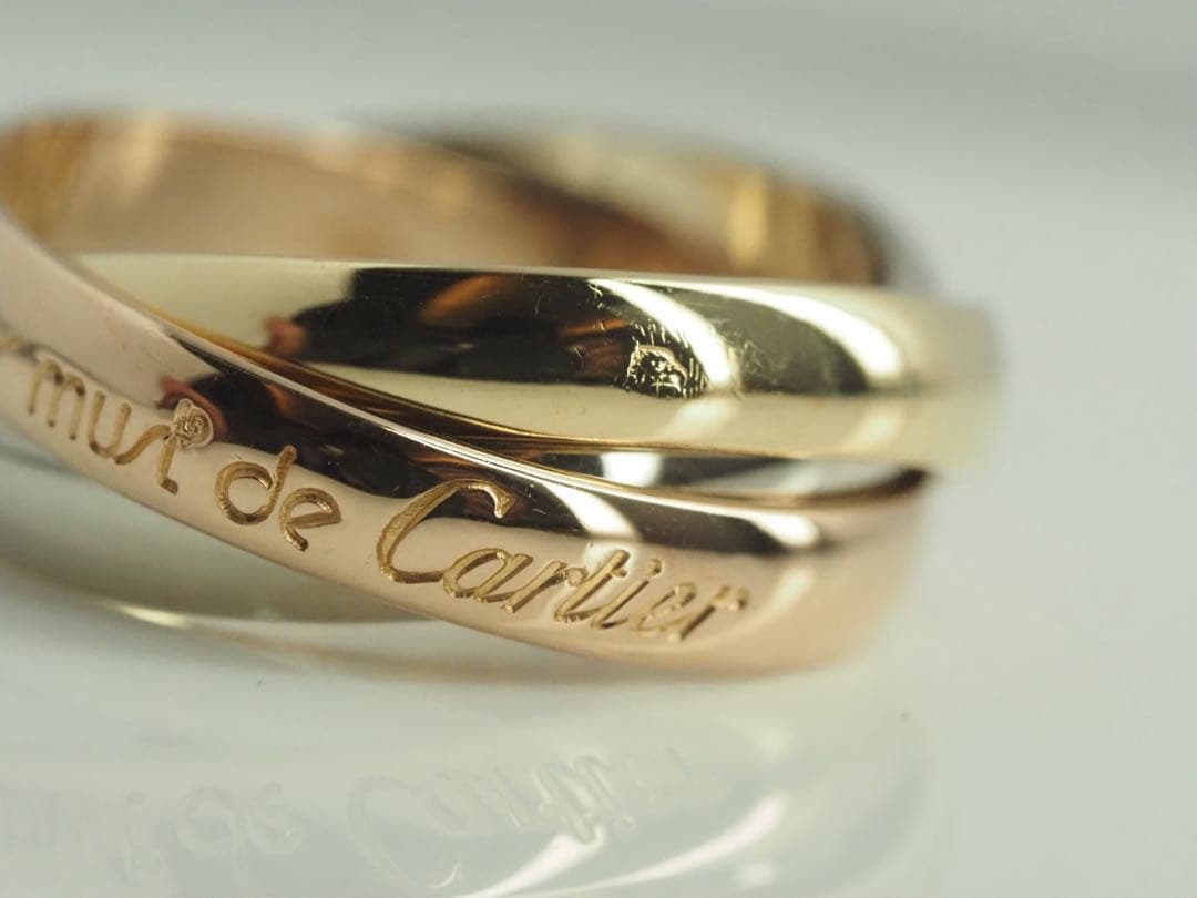 Cartier　カルティエ　トリニティリング 750YG/WG/PG 49号